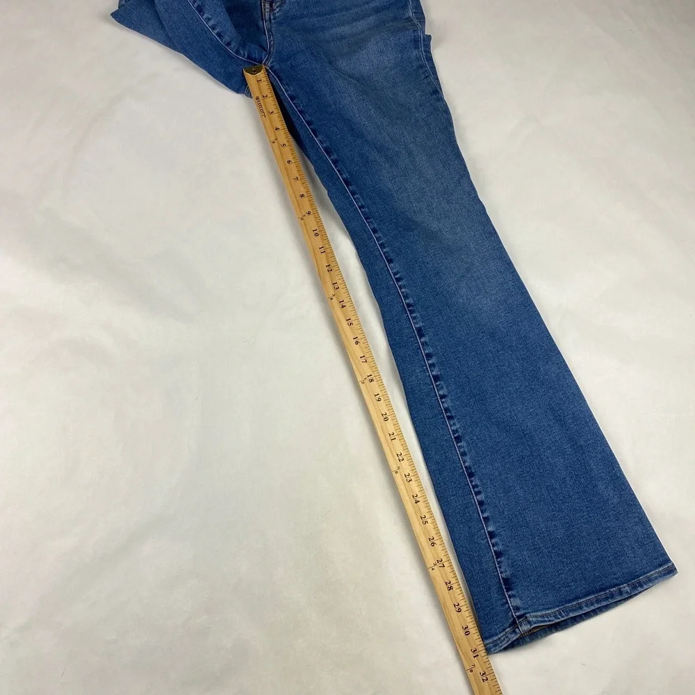 Madewell Jeans Women's Size 26 Curvy Skinny Flare Blue Denim - Picture 12 of 14
